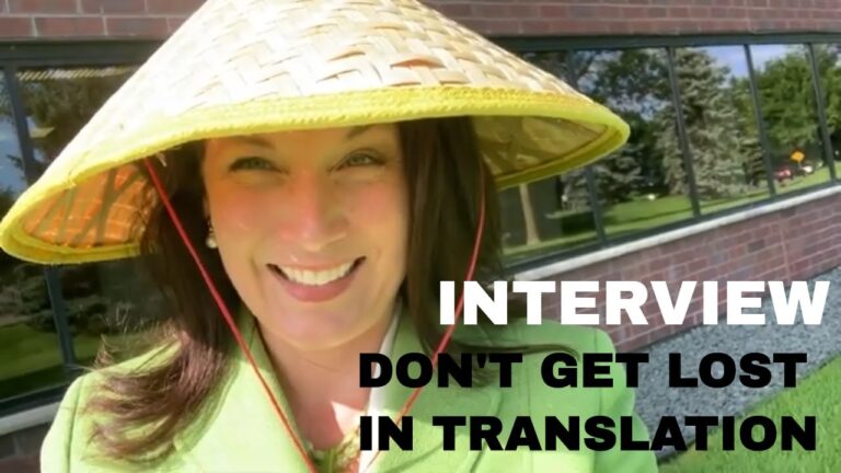 Interview: Don’t get lost in translation