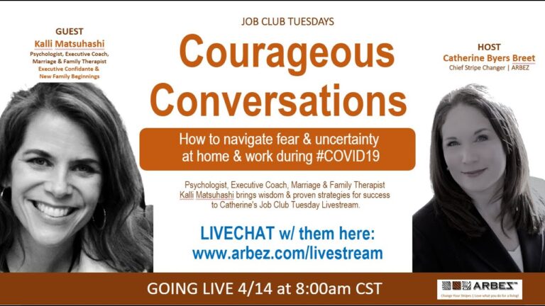 Courageous conversations #COVID19 | Livestream | How to talk about money, health and career concerns