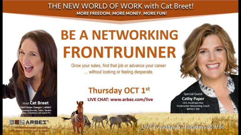Be a networking frontrunner with Cathy Paper