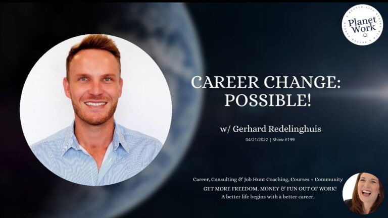 Career Change: Possible! with Gerhard Redelinghuis